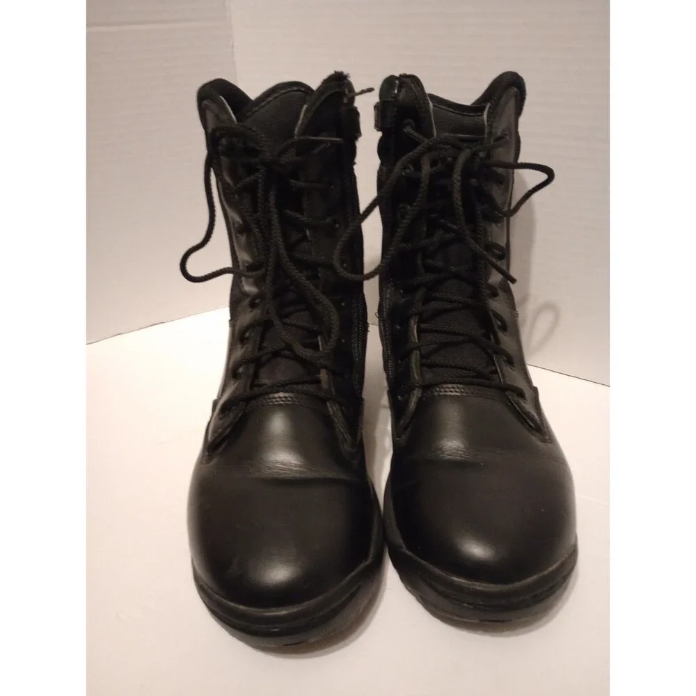 Magnum Response 8 Side Zip Boots Black Tactical Work Boots Mens 9